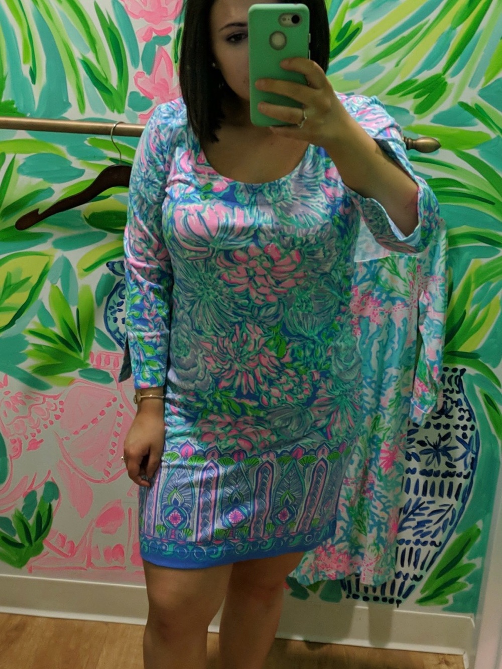 Lilly Pulitzer 3/4 sleeve t shirt dress medium